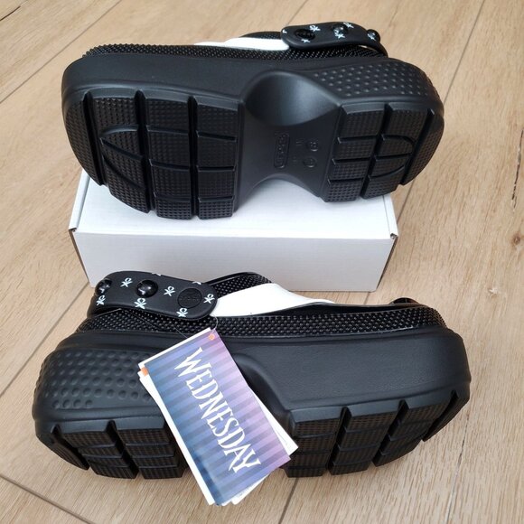 Crocs Wednesday Stomp Clog X Platform Addams Family Movie New Multiple Sizes - Picture 6 of 16